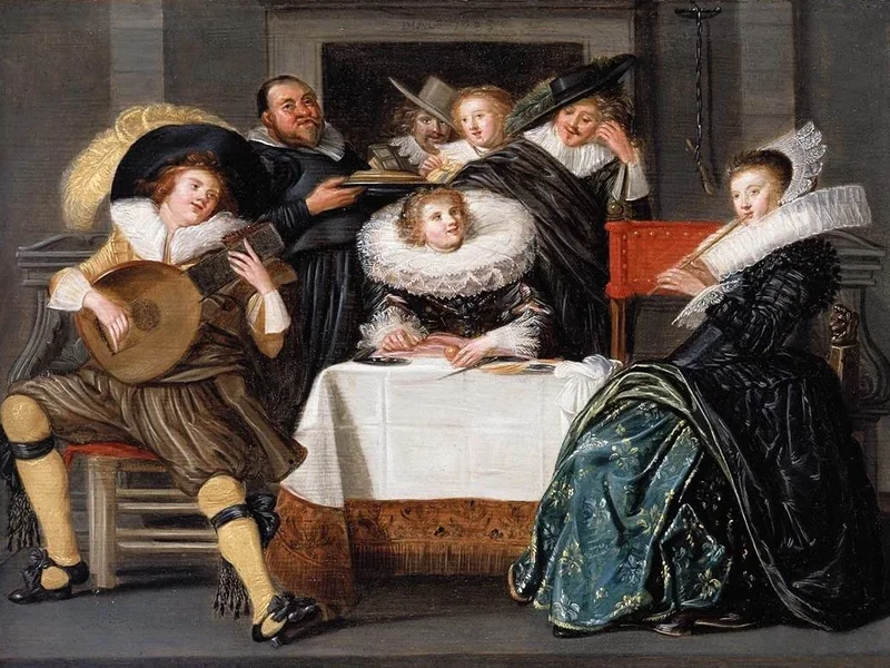 1591-Dirck Hals - Una allegra compagnia che fa musica